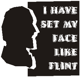 I have st my face like flint